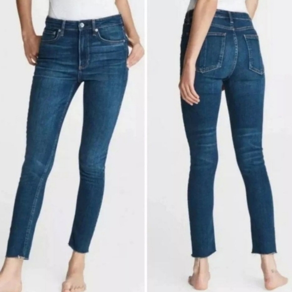 Rag & Bone 10 inch Ankle Skinny High Rise Jean Mad River - Picture 2 of 6